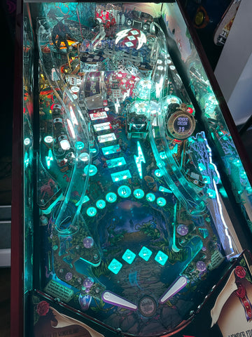 Image of Dutch Pinball Alice's Adventures in Wonderland Pinball Machine with Topper