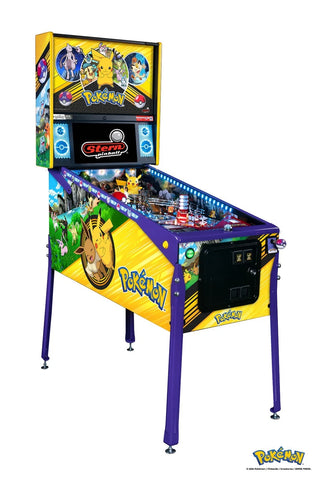 Image of Stern Pinball Pokémon Limited Edition Pinball Machine with Stern Magikarp Topper READY TO SHIP