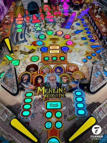 Image of Turner Pinball Merlin's Arcade Pinball Machine - Legendary Edition