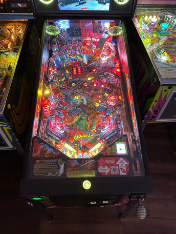Image of Stern Pinball LOADED Godzilla Pro Pinball Machine with Stern Topper