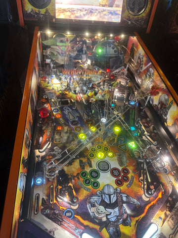 Image of Stern Pinball LOADED The Mandalorian Premium Pinball Machine
