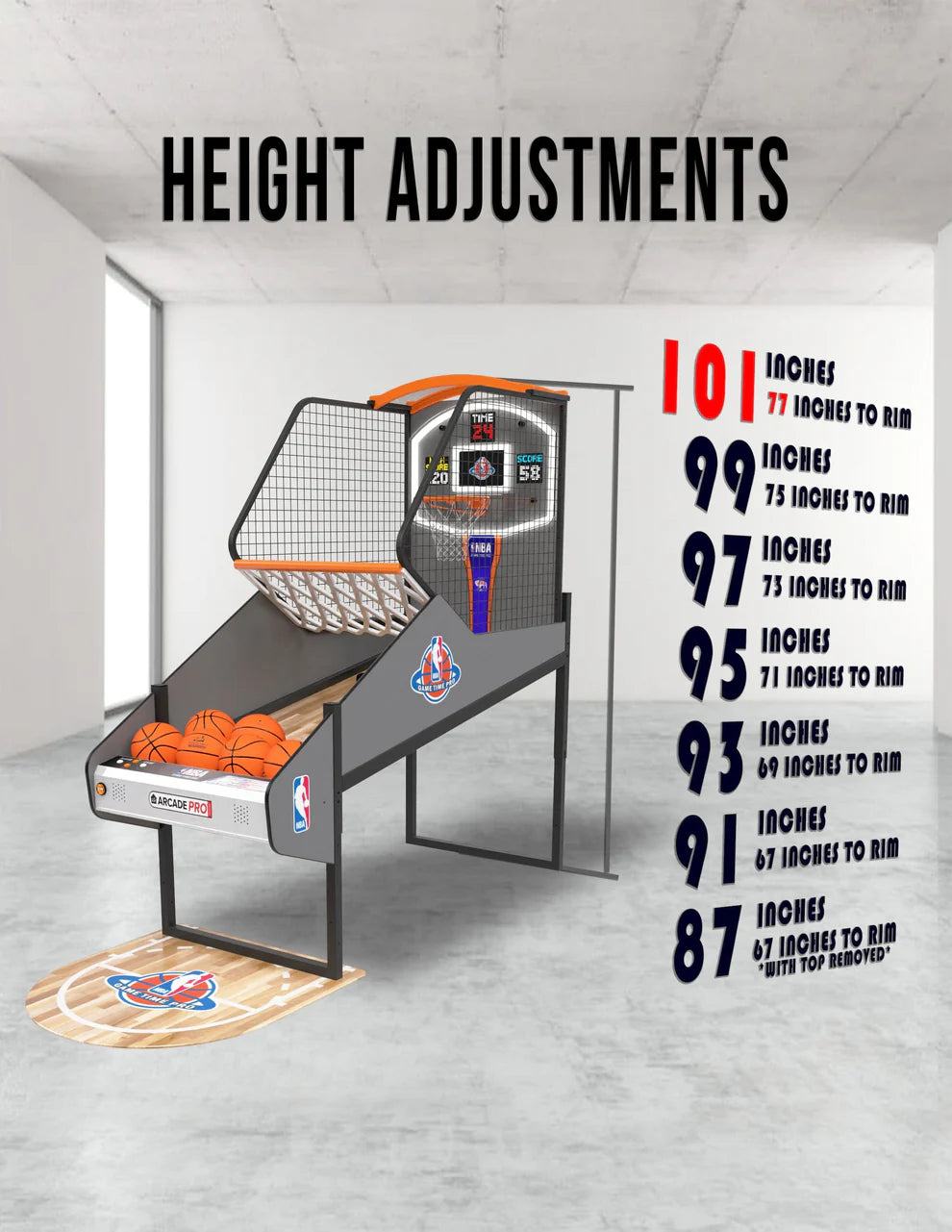 NBA Gametime Pro Basketball Arcade Game