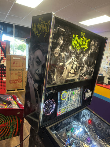 Image of Stern Pinball LOADED The Munsters Premium Black & White Pinball Machine