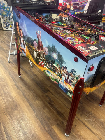Image of JJP Wizard of Oz 75th Anniversary Ruby Red Edition Pinball Machine