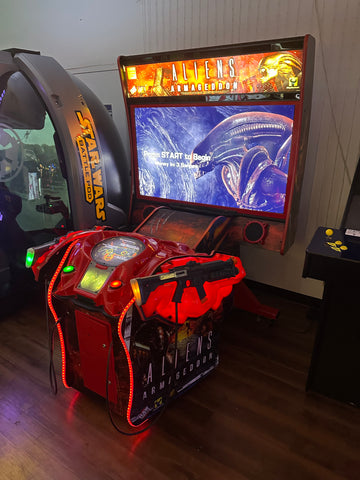 Image of Raw Thrills Aliens Armageddon Arcade Game
