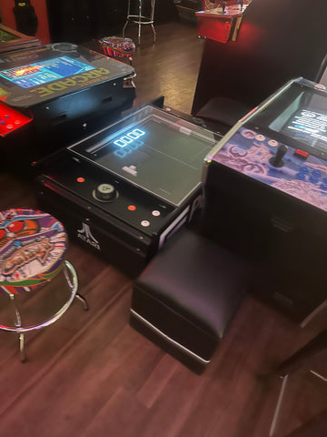Image of Atari Pong Arcade Coffee Table with 2 Stools
