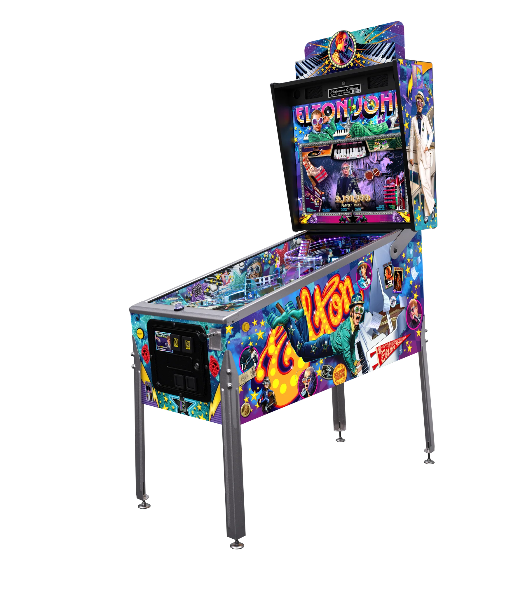 JJP Elton John Platinum Edition Pinball Machine