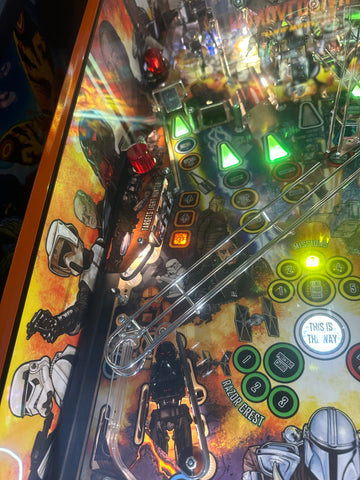 Image of Stern Pinball LOADED The Mandalorian Premium Pinball Machine