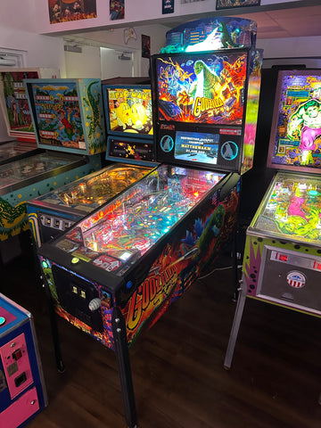 Image of Stern Pinball LOADED Godzilla Pro Pinball Machine with Stern Topper