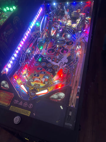 Image of Stern Pinball LOADED Led Zeppelin Premium Pinball Machine with Official Topper