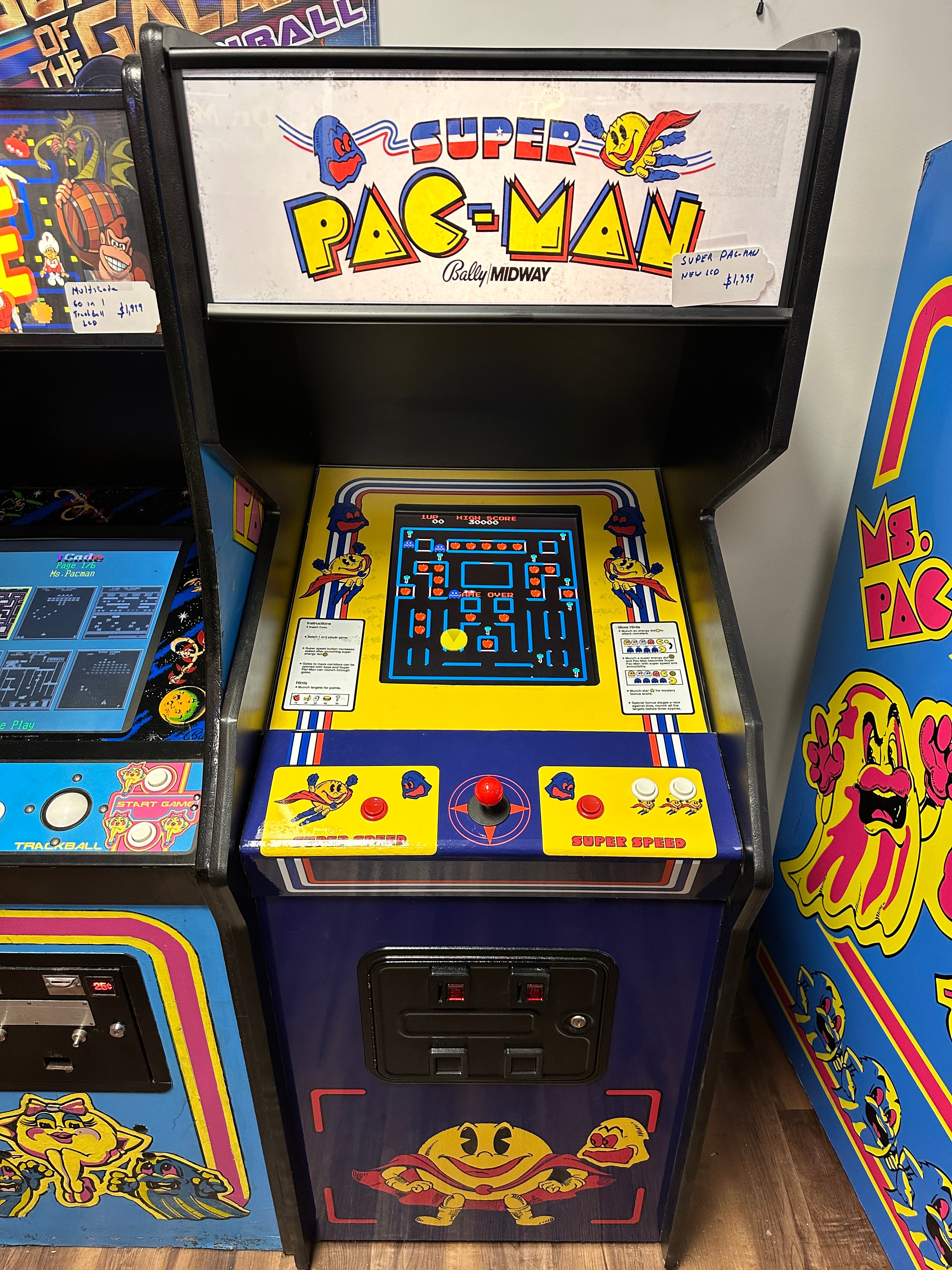 Bally Midway Super Pac-Man Arcade Game