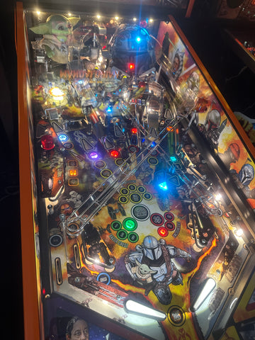 Image of Stern Pinball LOADED The Mandalorian Premium Pinball Machine