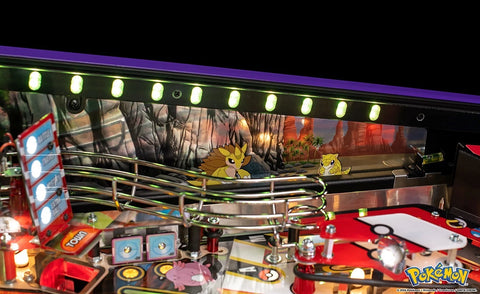 Image of Stern Pinball Pokémon Limited Edition Pinball Machine with Stern Magikarp Topper READY TO SHIP