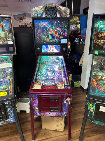 Image of Dutch Pinball Alice's Adventures in Wonderland Pinball Machine with Topper