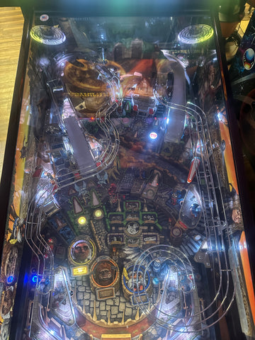 Image of Jim Henson's Labyrinth Pinball Machine with Official Topper