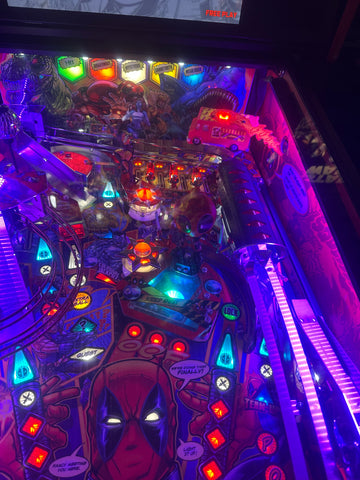 Image of Stern Pinball LOADED Deadpool Premium Pinball Machine