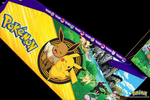 Image of Stern Pinball Pokémon Limited Edition Pinball Machine with Stern Magikarp Topper READY TO SHIP