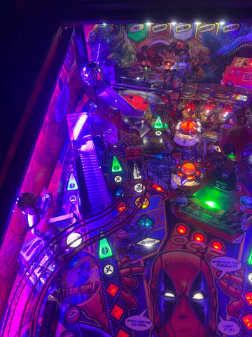 Image of Stern Pinball LOADED Deadpool Premium Pinball Machine
