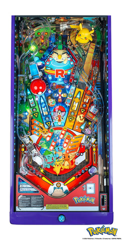 Image of Stern Pinball Pokémon Limited Edition Pinball Machine with Stern Magikarp Topper READY TO SHIP