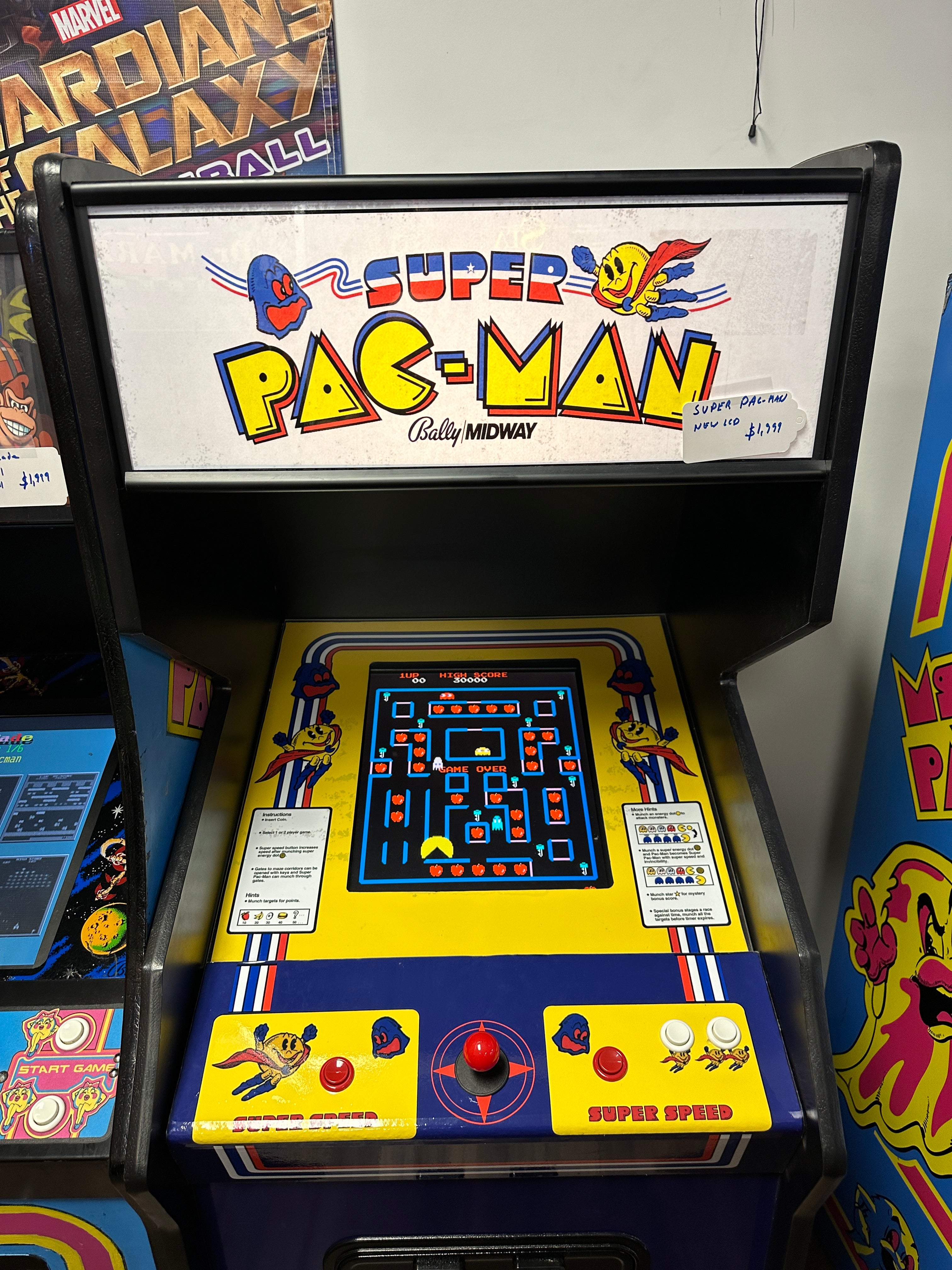 Bally Midway Super Pac-Man Arcade Game