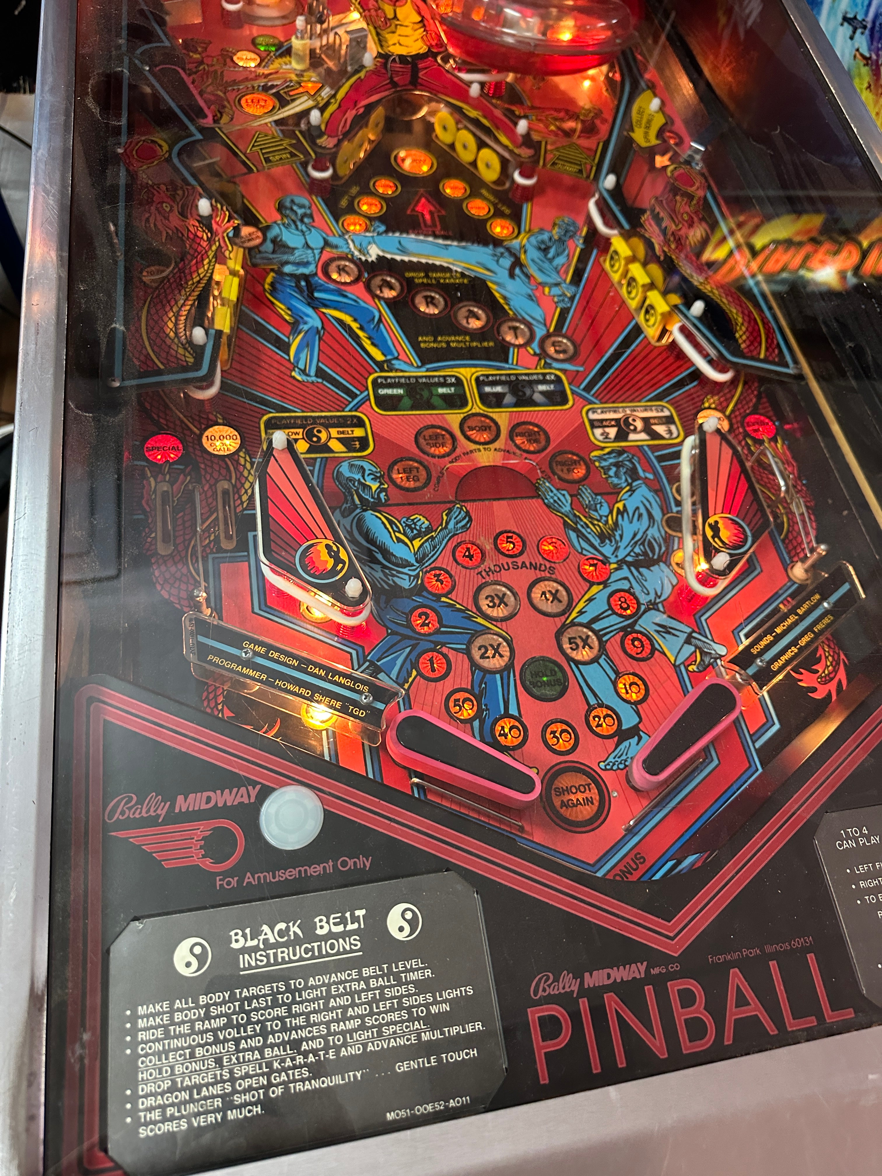 Bally Black Belt Pinball Machine