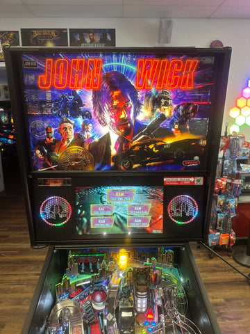 Image of Stern Pinball John Wick Pro Pinball Machine with Upgrades