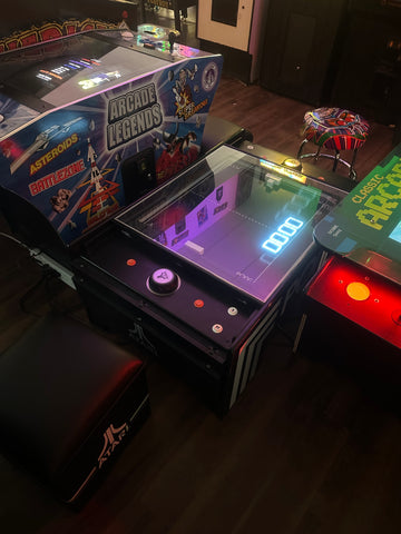 Image of Atari Pong Arcade Coffee Table with 2 Stools