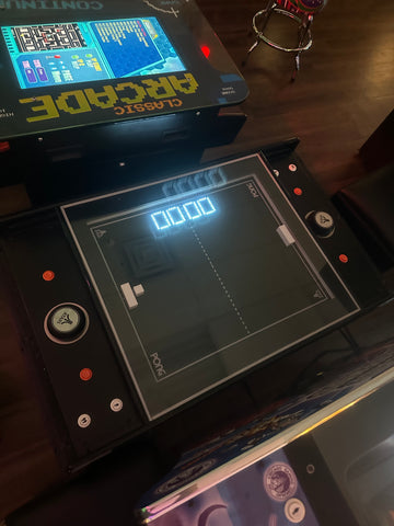 Image of Atari Pong Arcade Coffee Table with 2 Stools