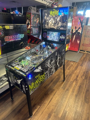Image of Stern Pinball LOADED The Munsters Premium Black & White Pinball Machine