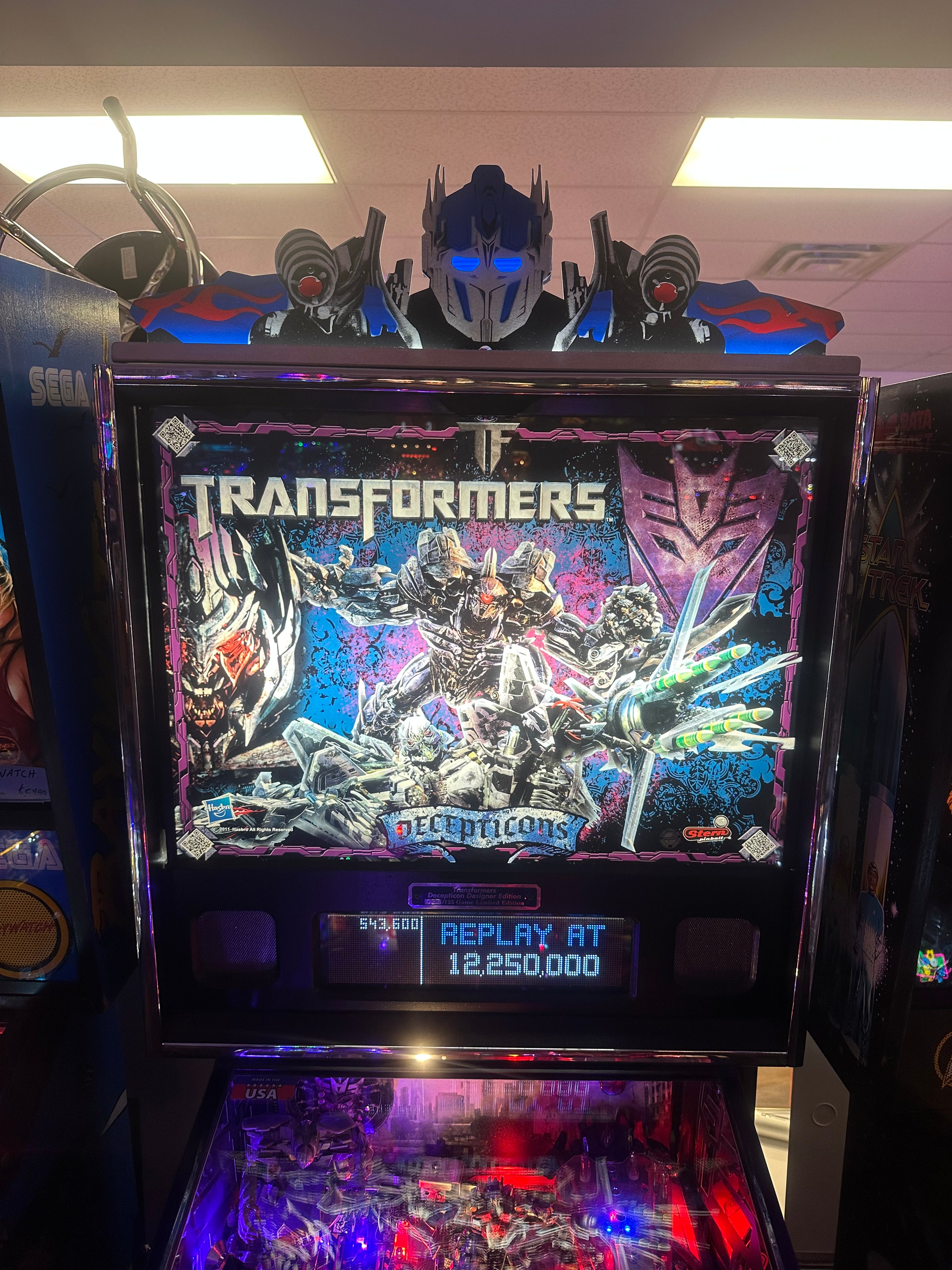 Stern Pinball Transformers Limited Edition Pinball Machine