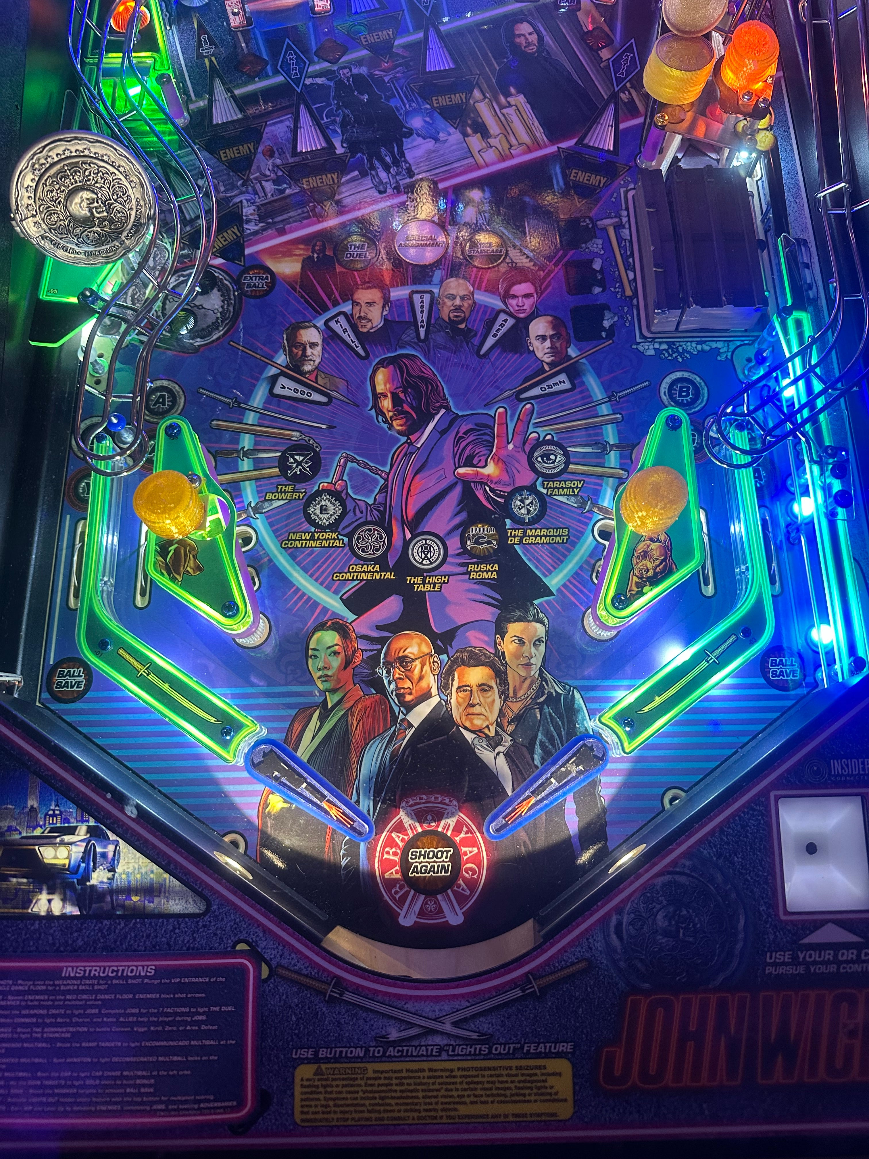Stern Pinball LOADED John Wick Premium Pinball Machine