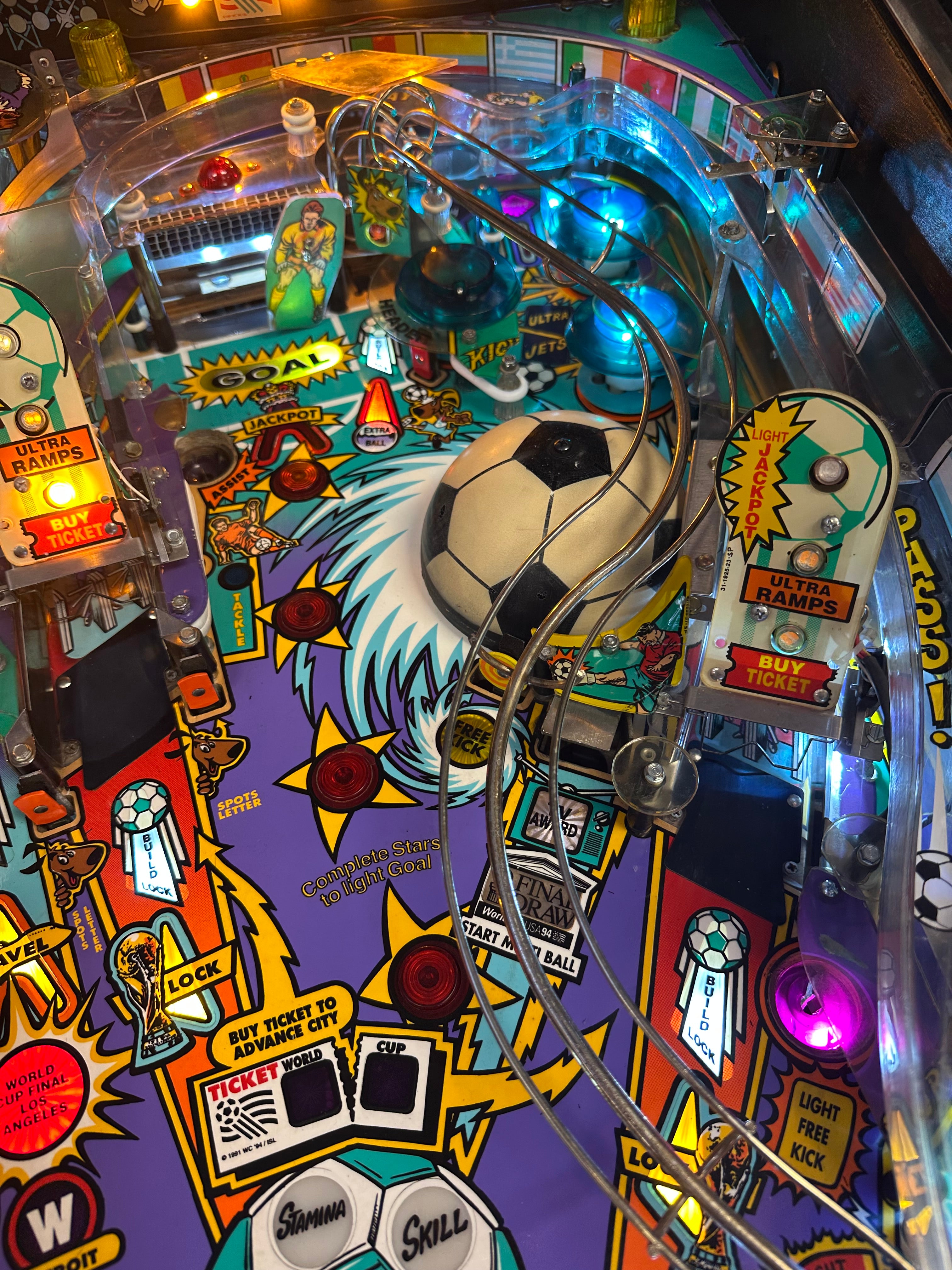 Bally World Cup Soccer Pinball Machine