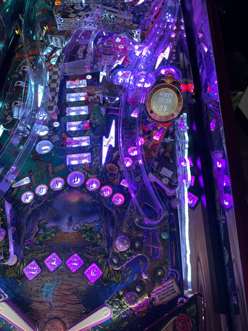 Image of Dutch Pinball Alice's Adventures in Wonderland Pinball Machine with Topper