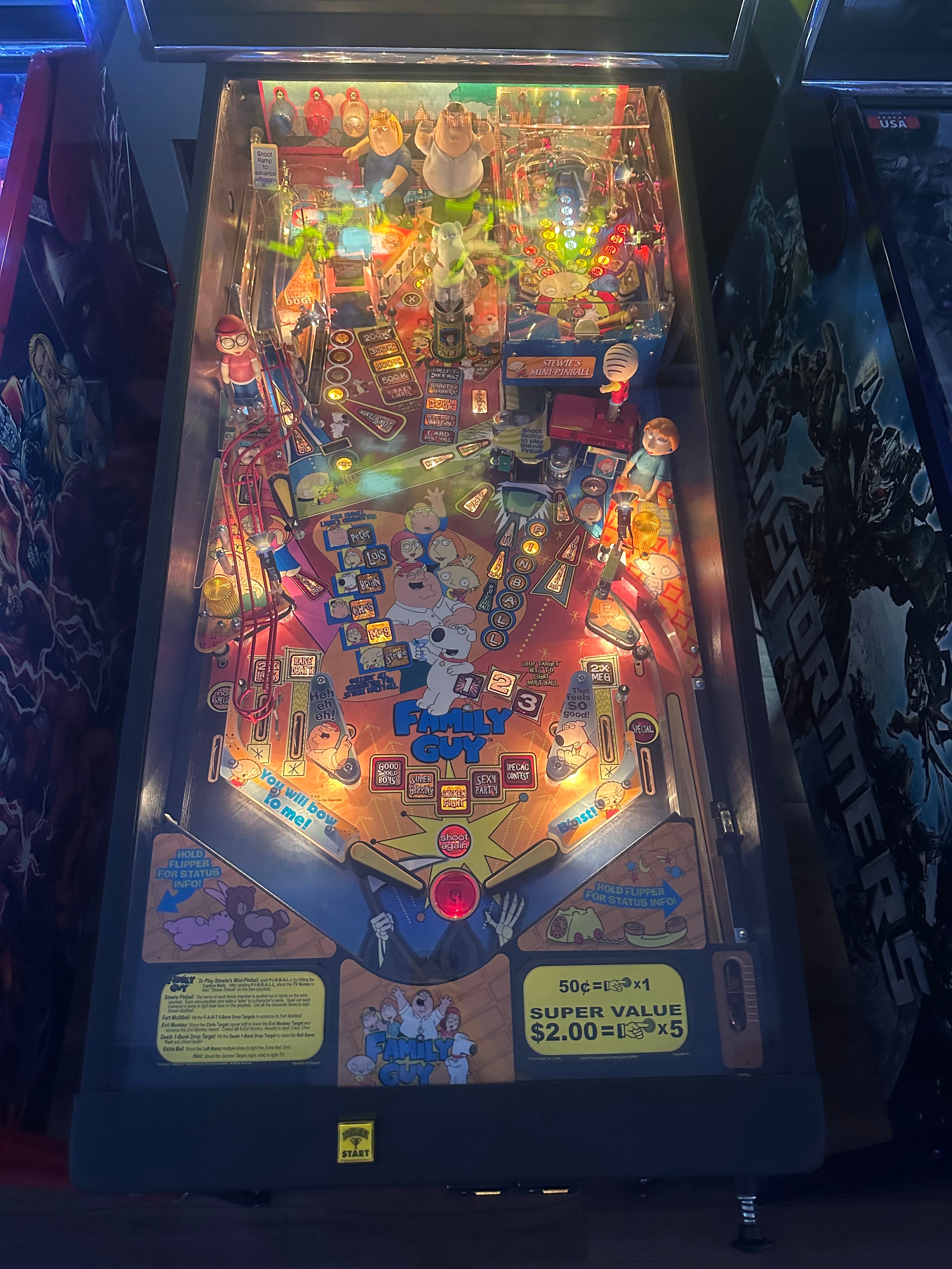 Stern Pinball Family Guy Pinball Machine