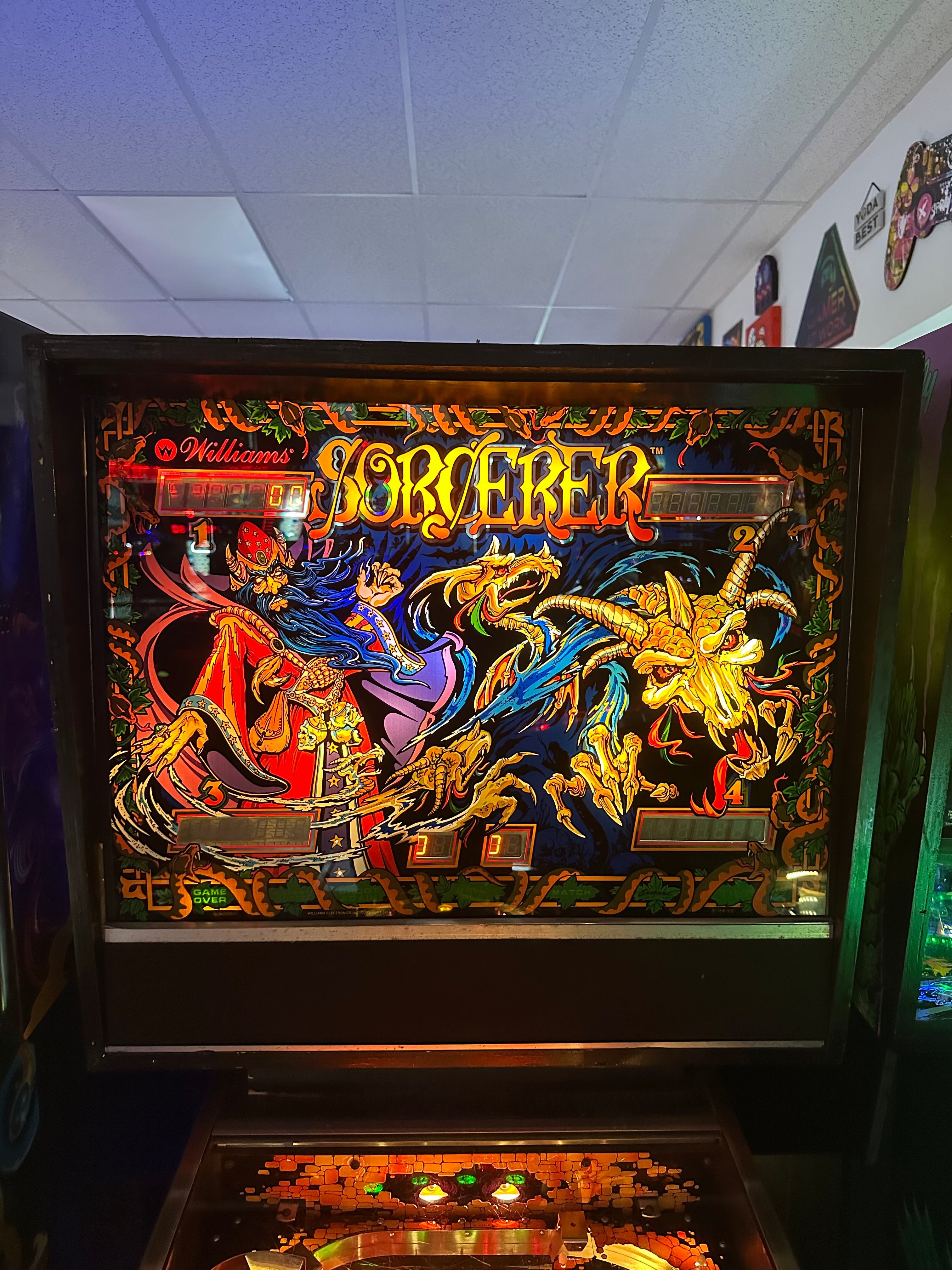 Williams Sorcerer Pinball Machine