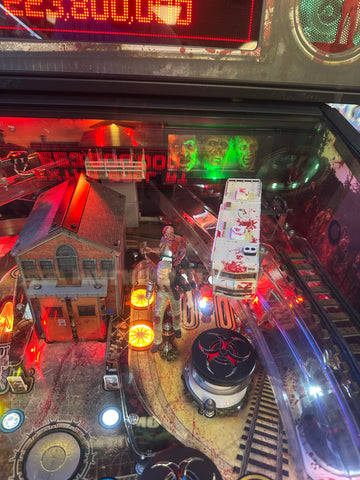 Image of Stern Pinball LOADED The Walking Dead Premium Pinball Machine with Stern Topper