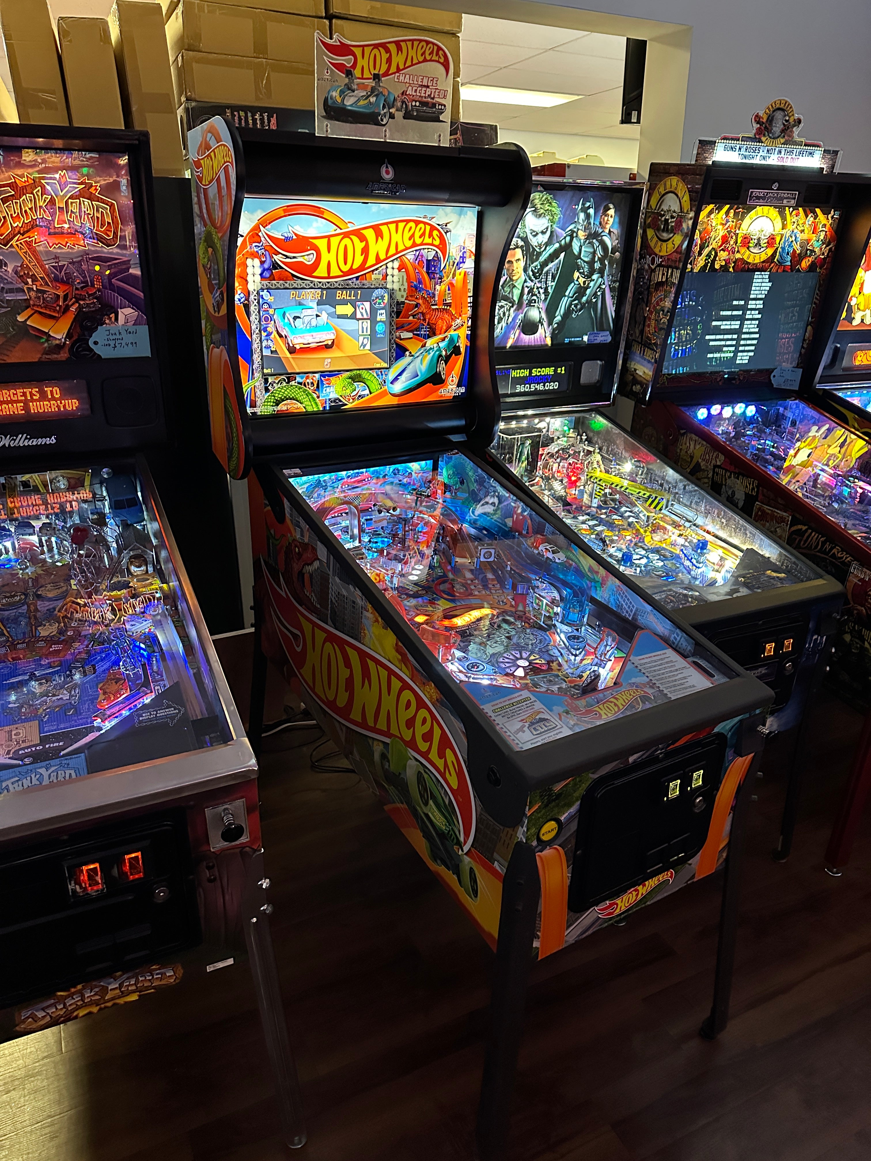 American Pinball Hot Wheels Deluxe Pinball Machine
