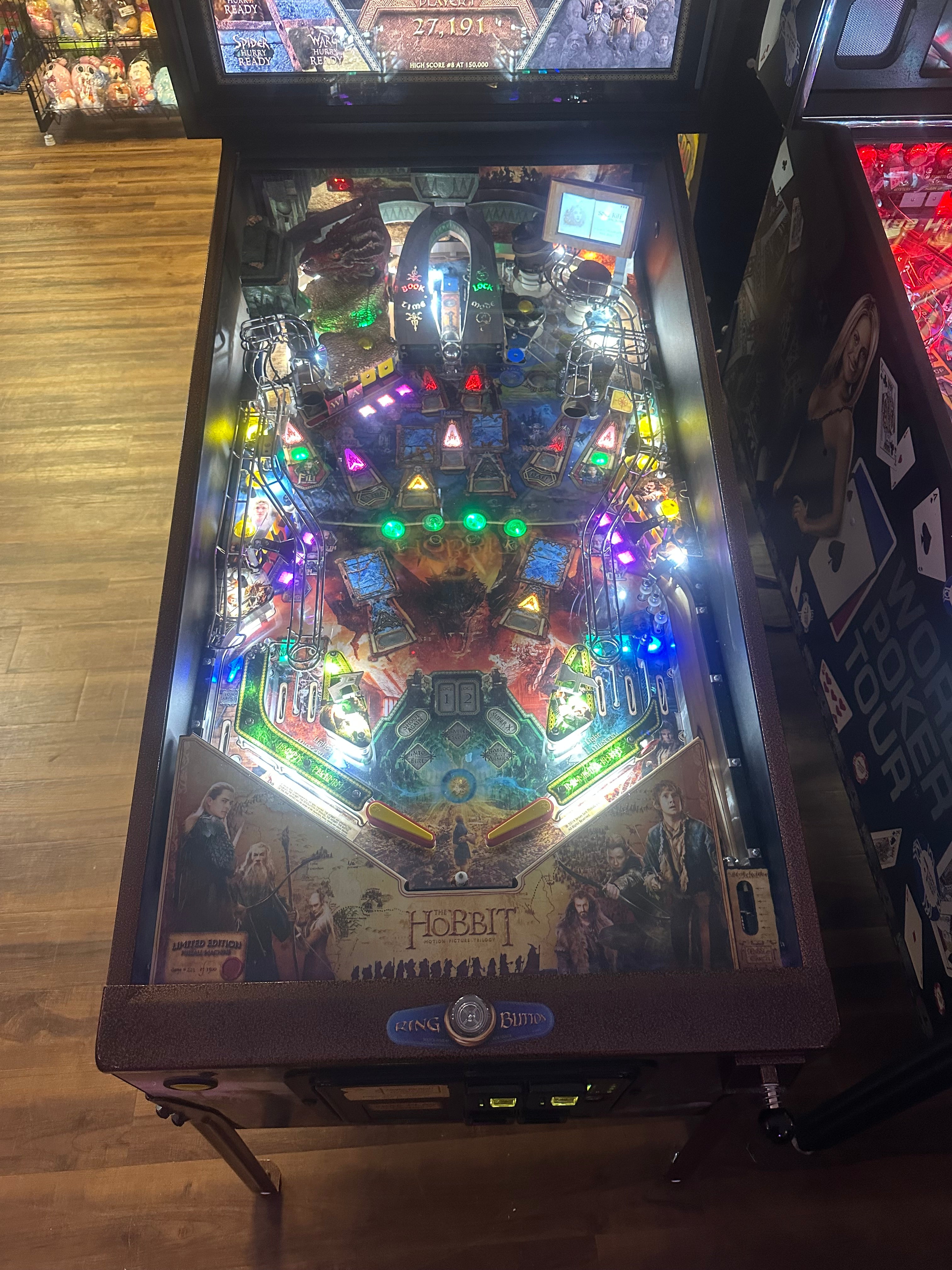 JJP The Hobbit Limited Edition Pinball Machine
