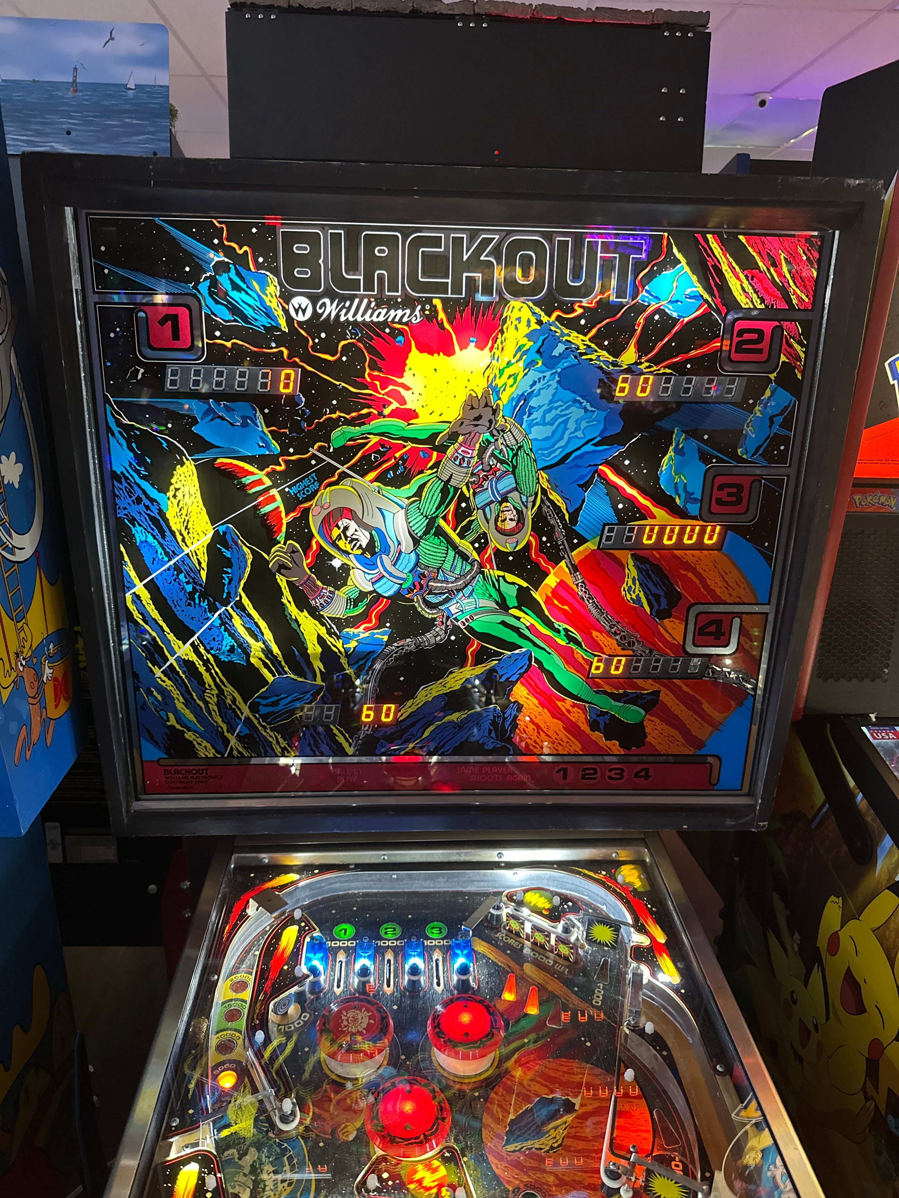 Williams Blackout Pinball Machine