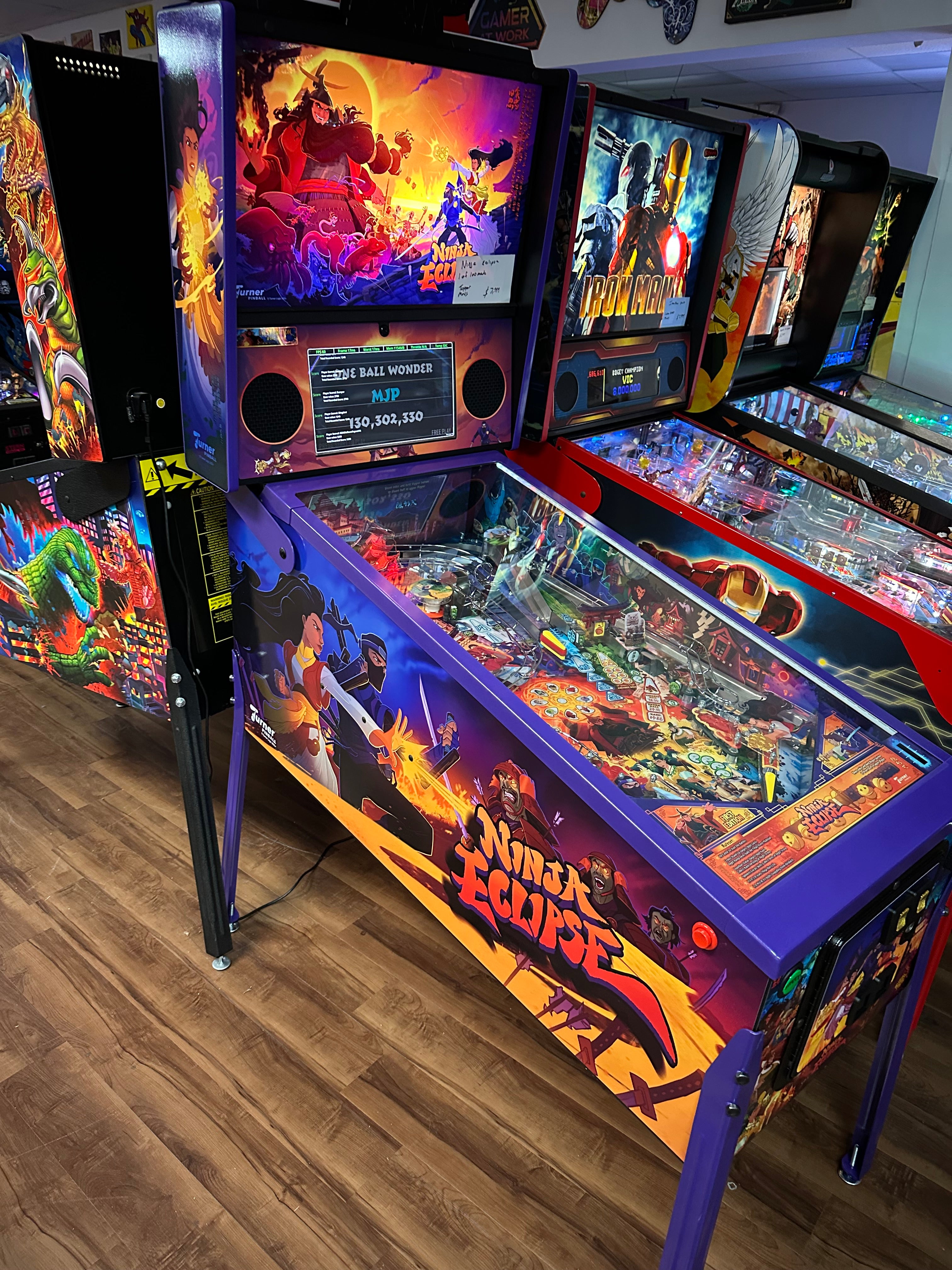 Turner Pinball LOADED Ninja Eclipse Pinball Machine