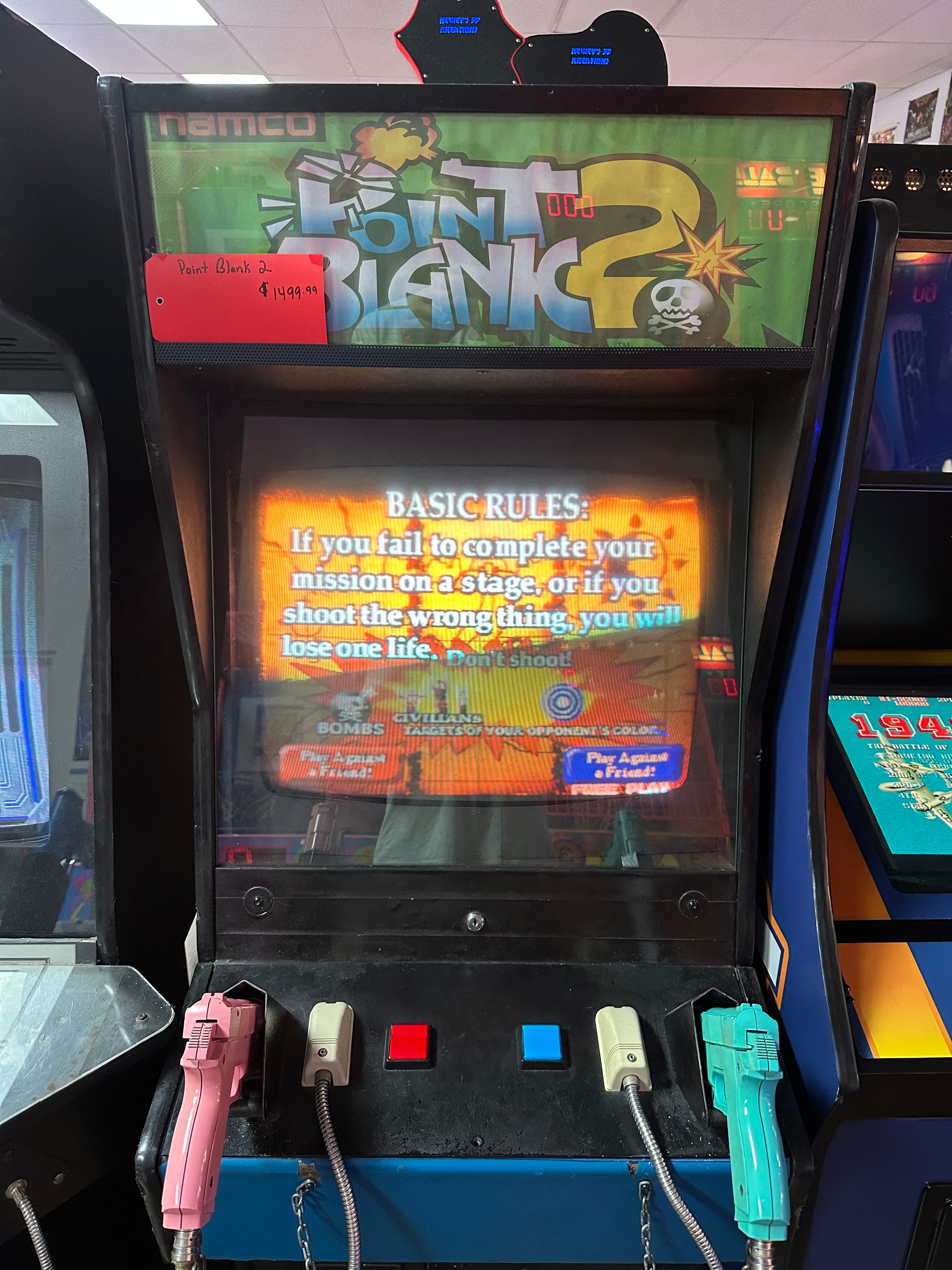 Namco Point Blank 2 Arcade Game