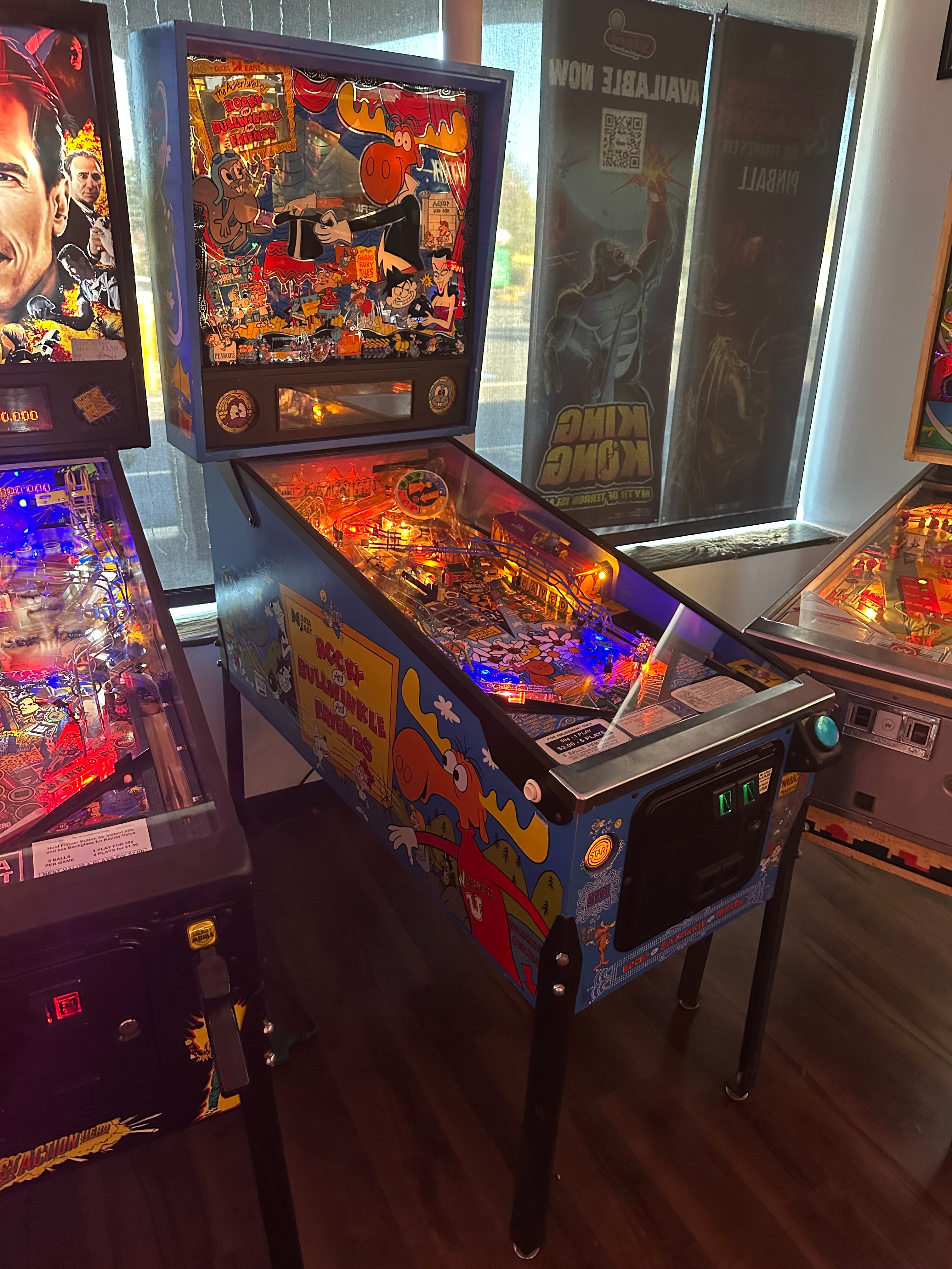 Data East The Adventures of Rocky and Bullwinkle and Friends Pinball Machine
