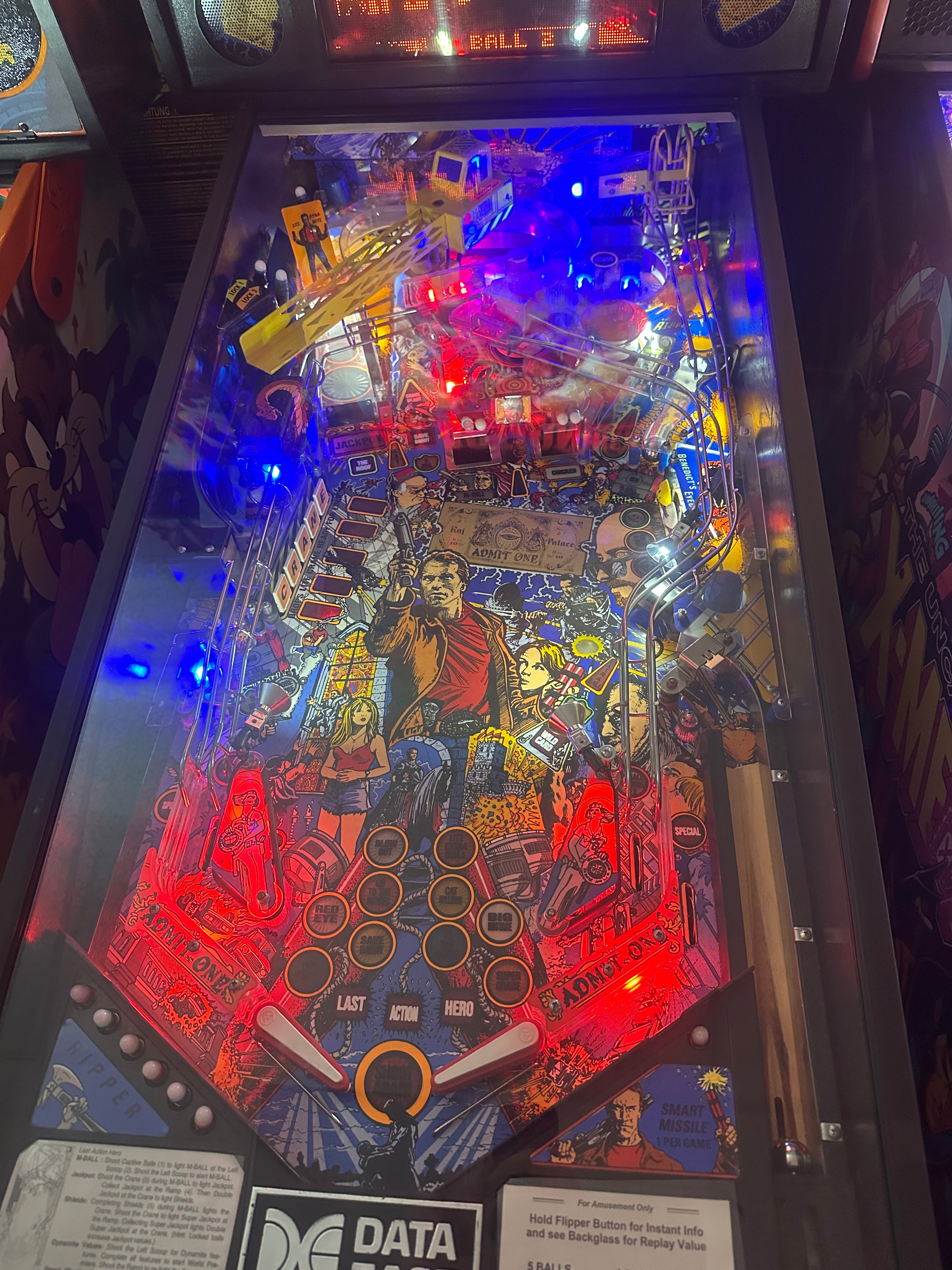 Data East Last Action Hero Pinball Machine