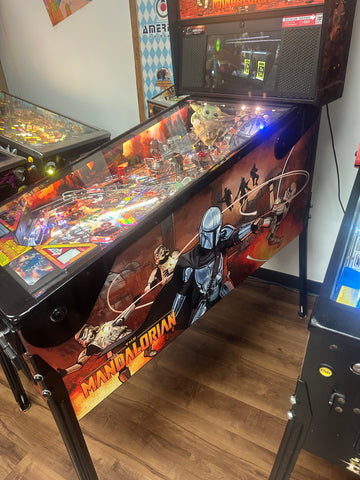Image of Stern Pinball LOADED The Mandalorian Premium Pinball Machine