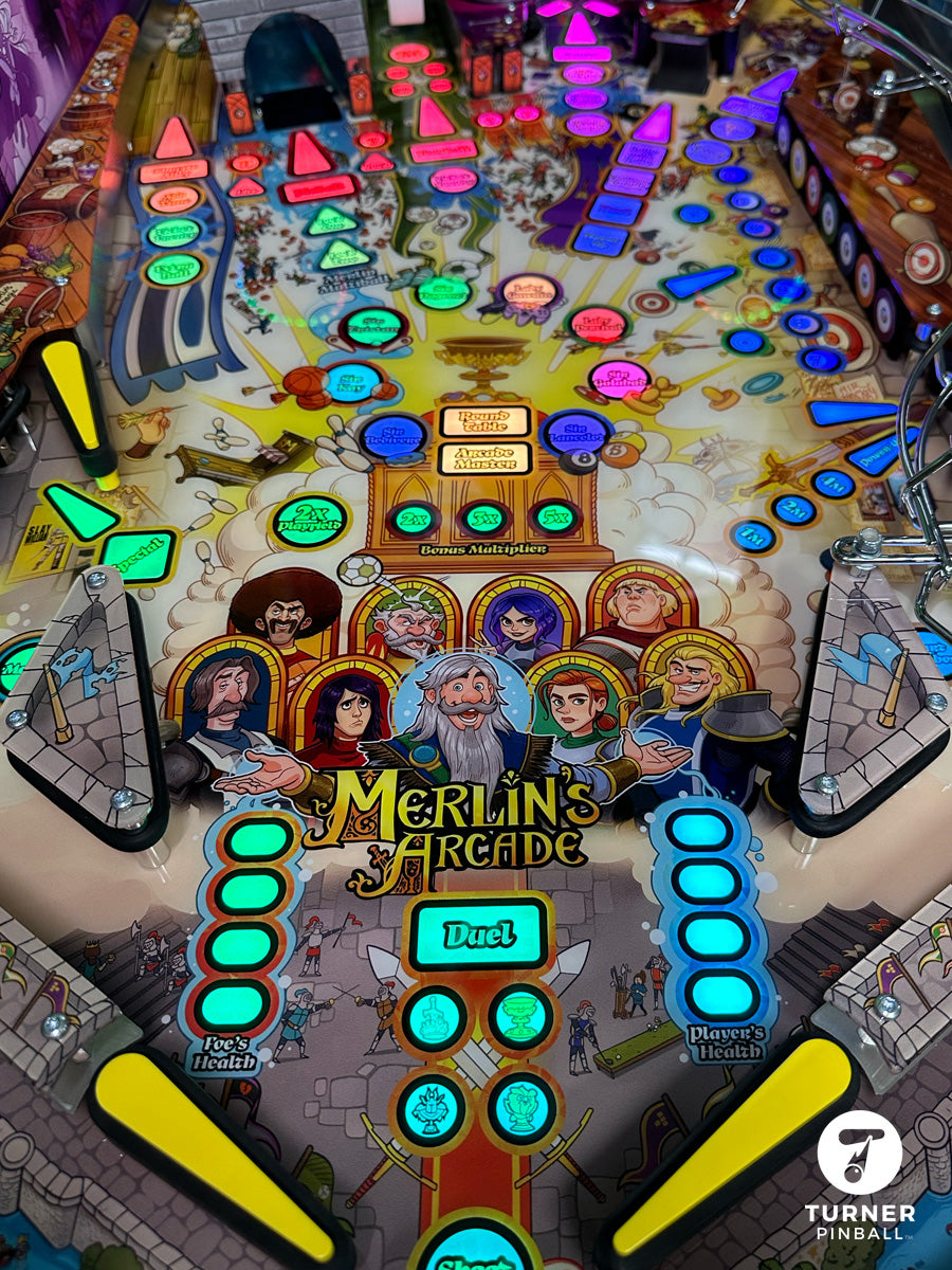Turner Pinball Merlin's Arcade Pinball Machine - Legendary Edition