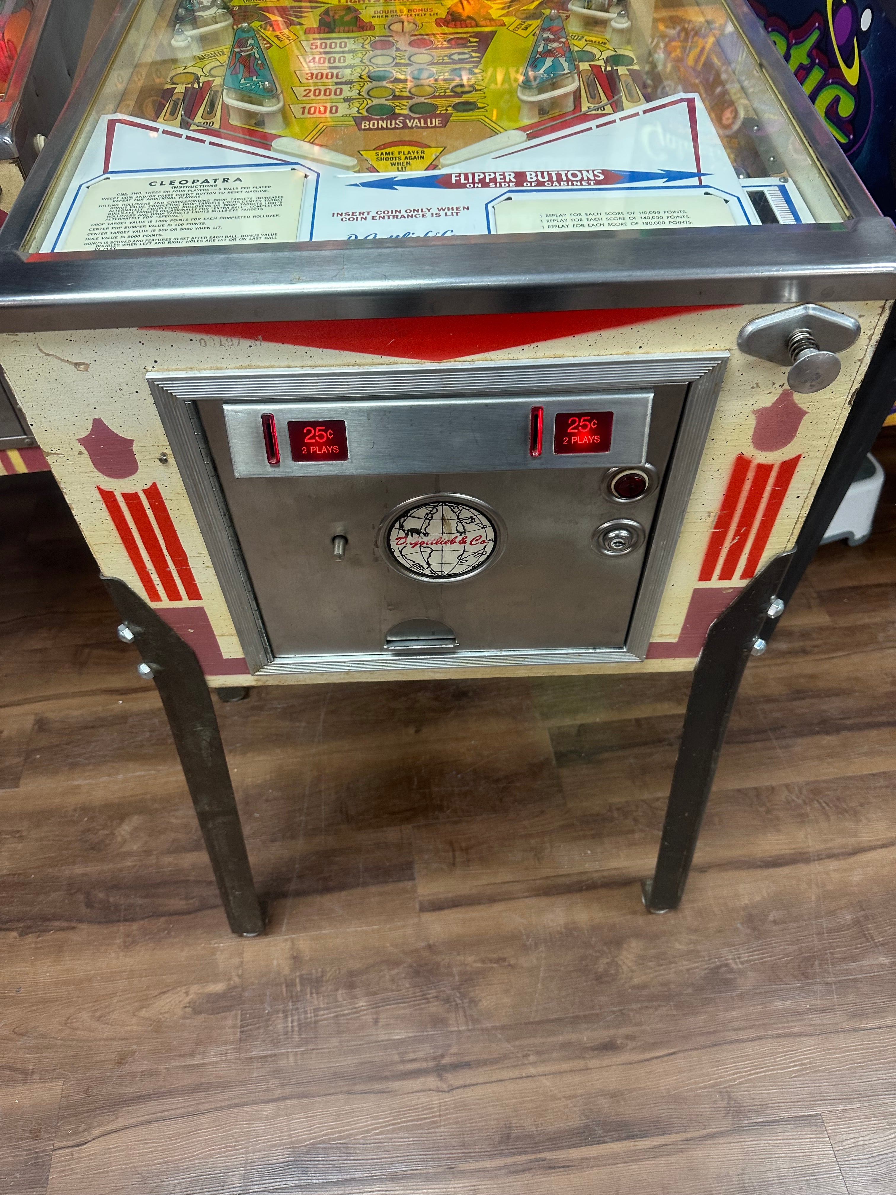 Gottlieb Cleopatra Pinball Machine