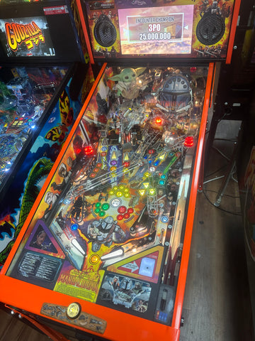 Image of Stern Pinball LOADED The Mandalorian Premium Pinball Machine