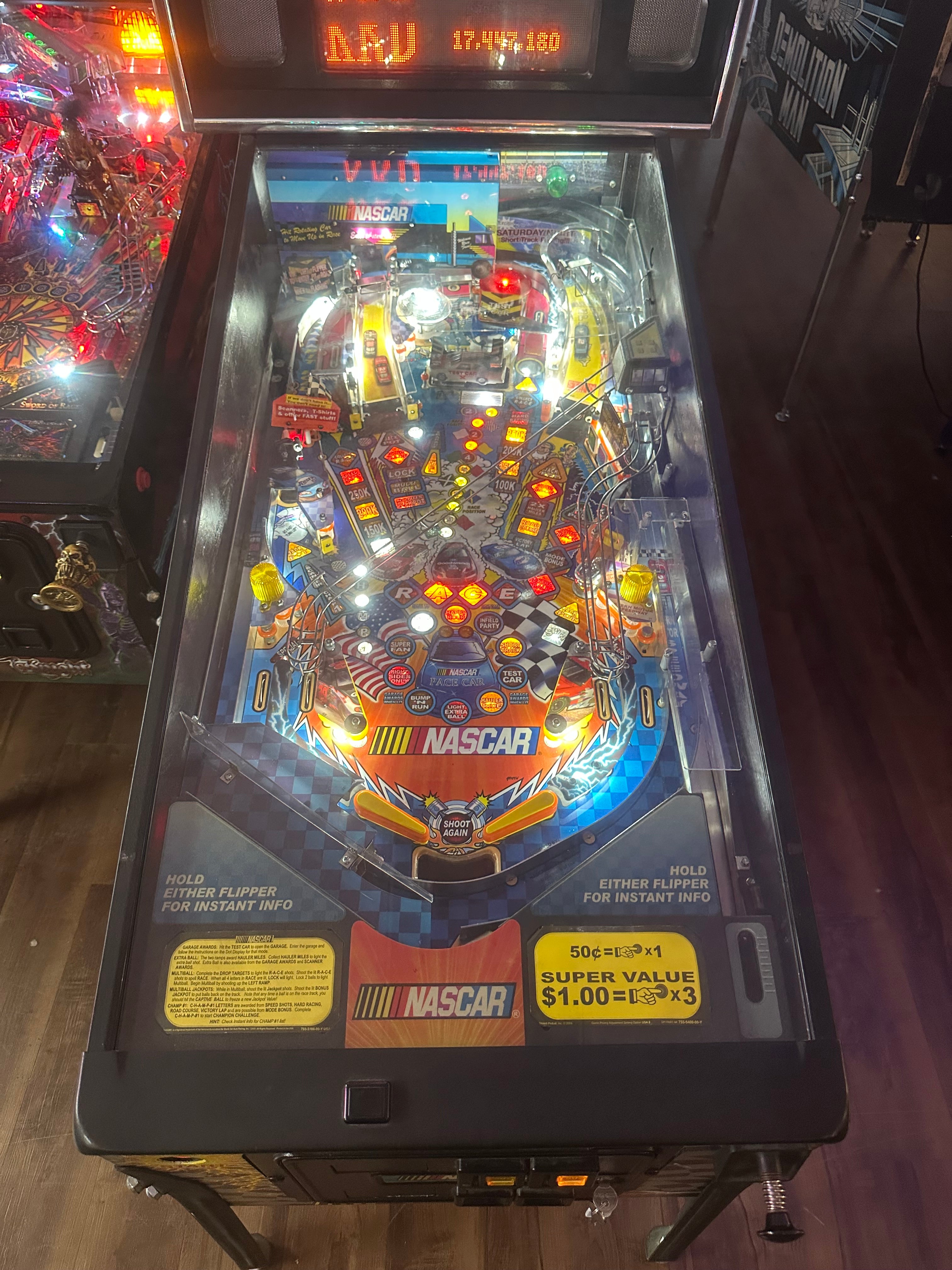 Stern Pinball NASCAR Pinball Machine
