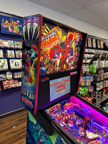 Image of Stern Pinball LOADED Deadpool Premium Pinball Machine