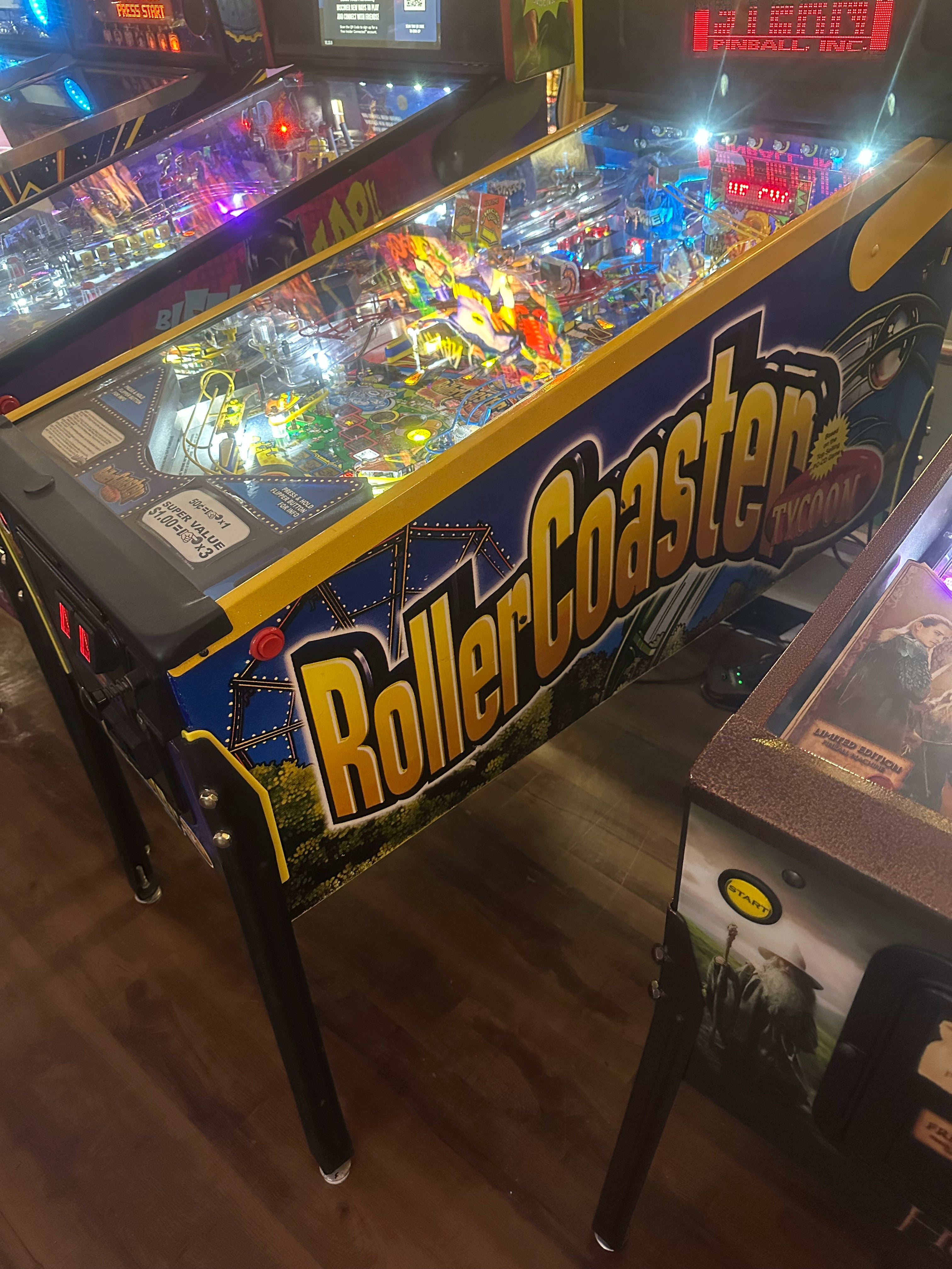 Stern Pinball Roller Coaster Tycoon Pinball Machine